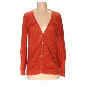 Anthropologie Burnt orange/rust cardigan
